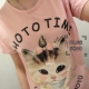 化妝貓咪T恤